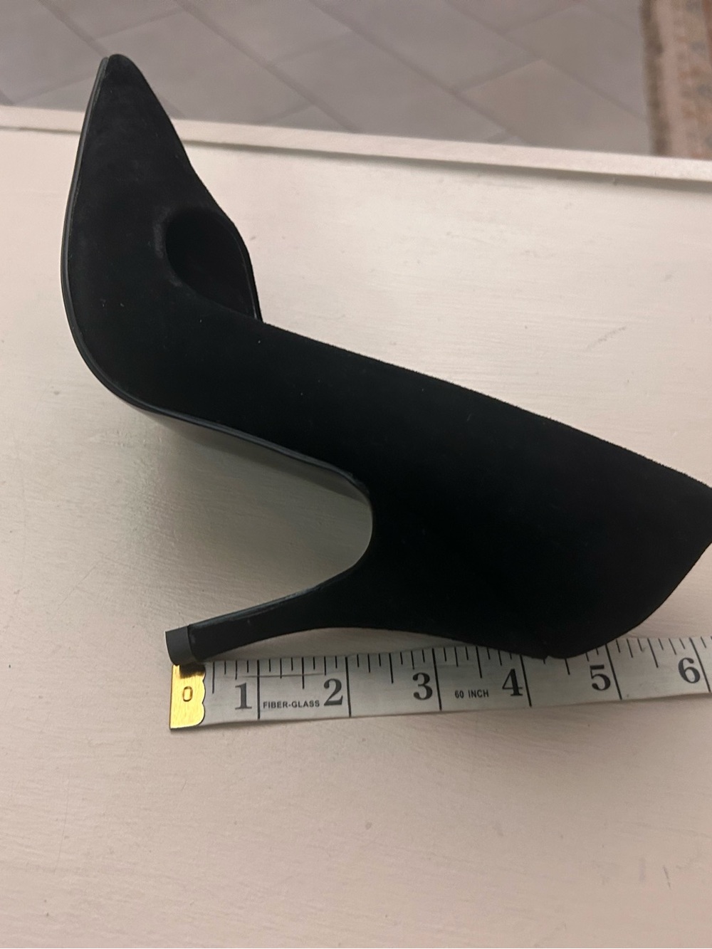 Heels Steve Madden Classic Black Suede Pointed-Toe Heels for Women - Picture 3 of 12
